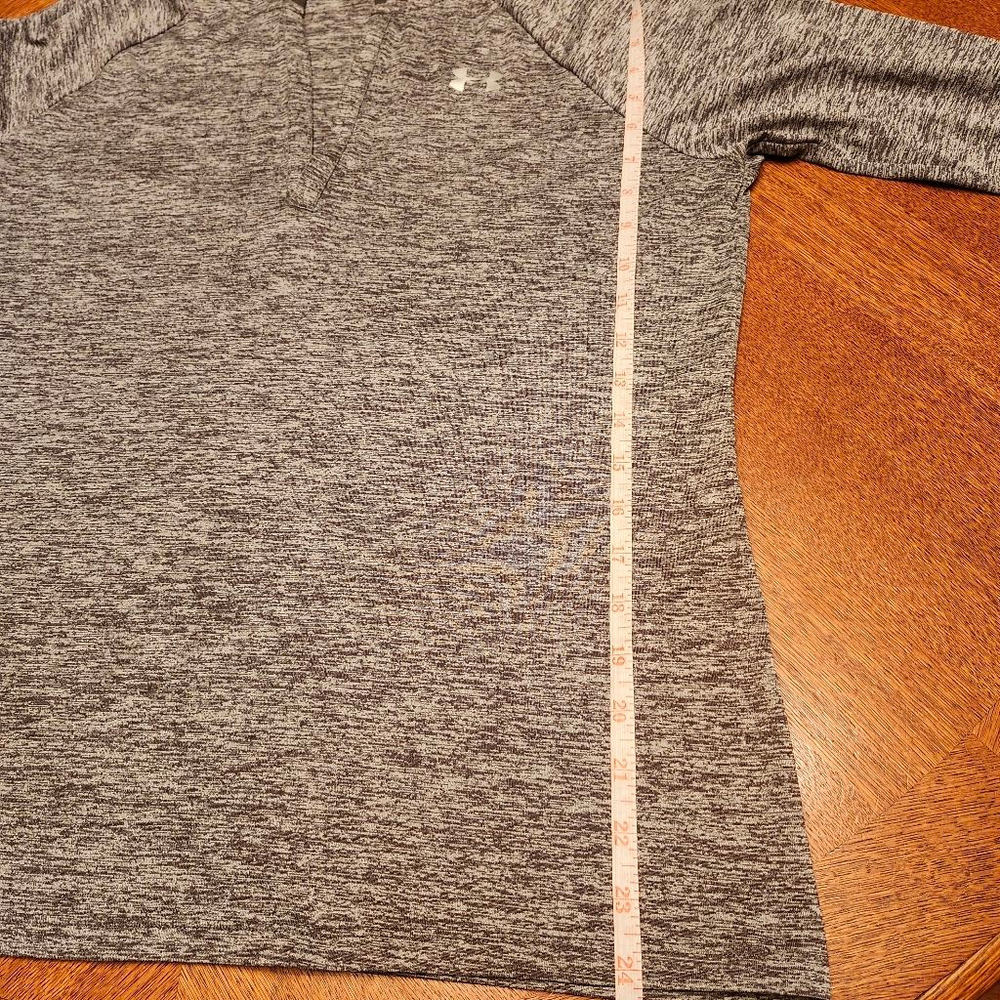 Women's Under Armour Gray Black Hoodie Sweatshirt M B1 - Picture 5 of 7